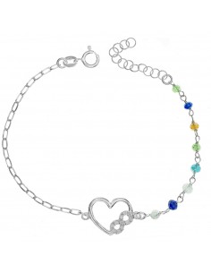 Pulsera corazón & infinito Plata 925 - Karissma