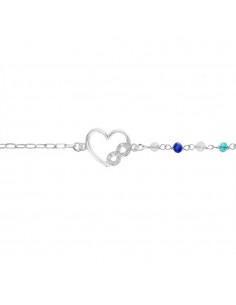 Pulsera corazón & infinito Plata 925 - Karissma 2