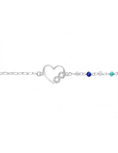Pulsera corazón & infinito Plata 925 - Karissma