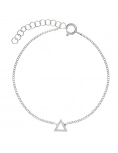 Pulsera triángulo mini Plata de Ley - Karissma