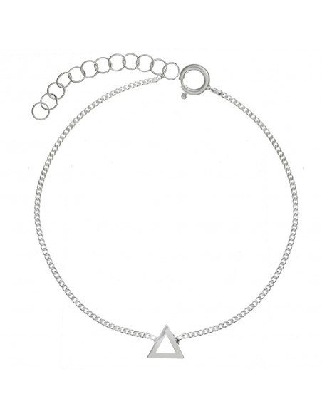 Pulsera triángulo mini Plata de Ley - Karissma
