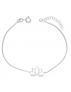 Pulsera flor de loto Plata de Ley - Karissma