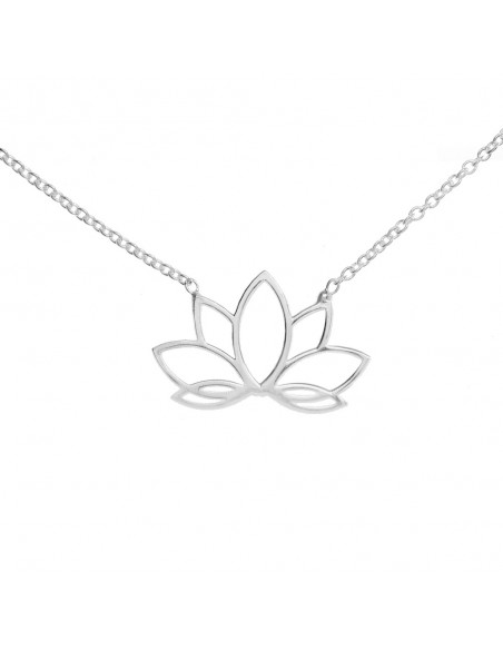 Gargantilla flor de Loto Plata de Ley - Karissma