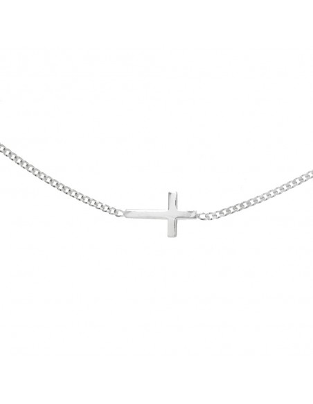 Gargantilla cruz mini Plata de Ley - Karissma