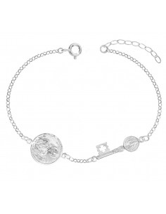Pulsera San Judas & San Benito Plata de Ley - Karissma