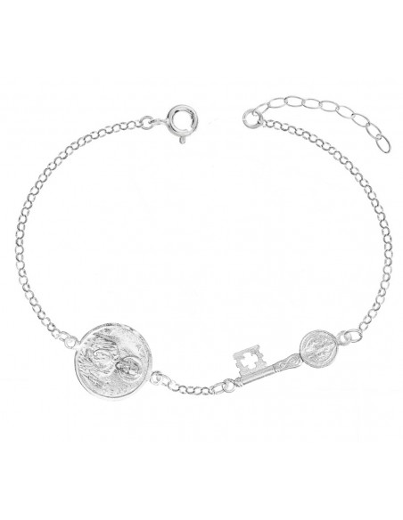 Pulsera San Judas & San Benito Plata de Ley - Karissma