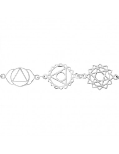 Pulsera 7 chakras Plata de Ley - Karissma