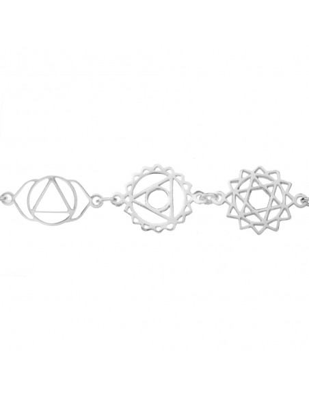 Pulsera 7 chakras Plata de Ley - Karissma
