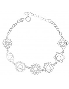 Pulsera 7 chakras Plata de Ley - Karissma