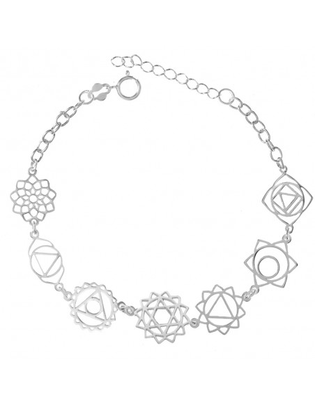 Pulsera 7 chakras Plata de Ley - Karissma