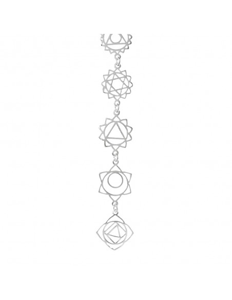 Collar símbolos 7 Chakras Plata de Ley - Karissma