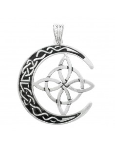 Colgante luna vikinga & Nudo de Bruja Plata de Ley - Karissma 2