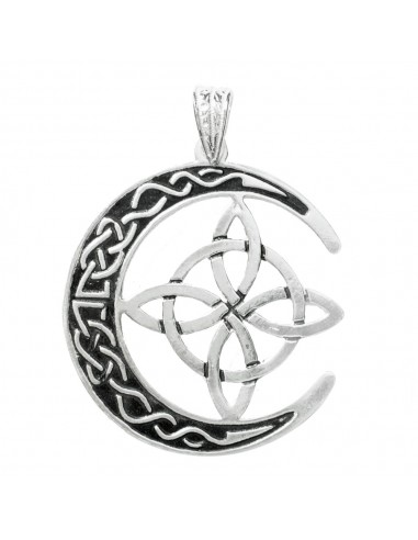 Colgante luna vikinga & Nudo de Bruja Plata de Ley - Karissma