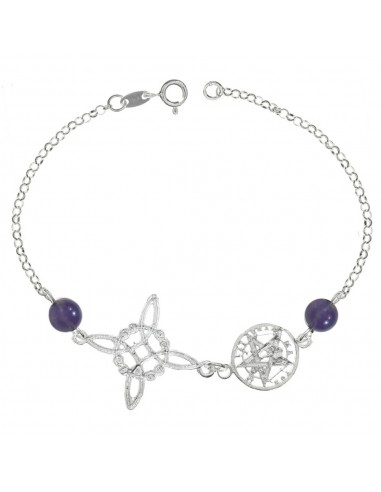 Pulsera Nudo de Bruja & Tetragrámaton Plata 925 - Karissma
