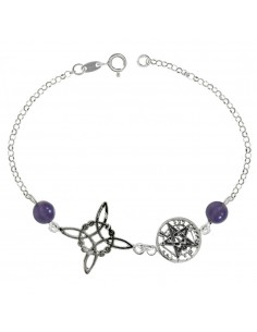 Pulsera Nudo de Bruja & Tetragrámaton Plata 925 - Karissma