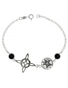 Pulsera Nudo de Bruja & Tetragrámaton Plata 925 - Karissma 2