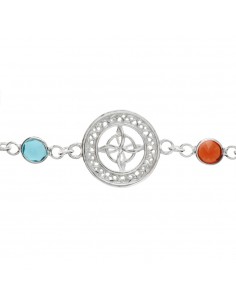 Pulsera Nudo de Bruja con cristales de colores 2