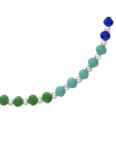 Pulsera con cristales de los 7 chakras Plata de Ley