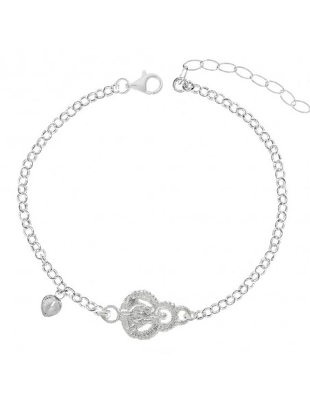 Pulsera de Virgen de la Cabeza en Plata de Ley