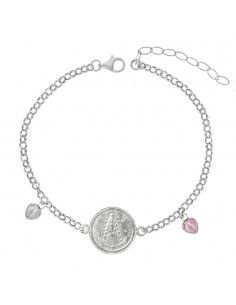 Pulsera de giratoria de comunión en Plata de Ley