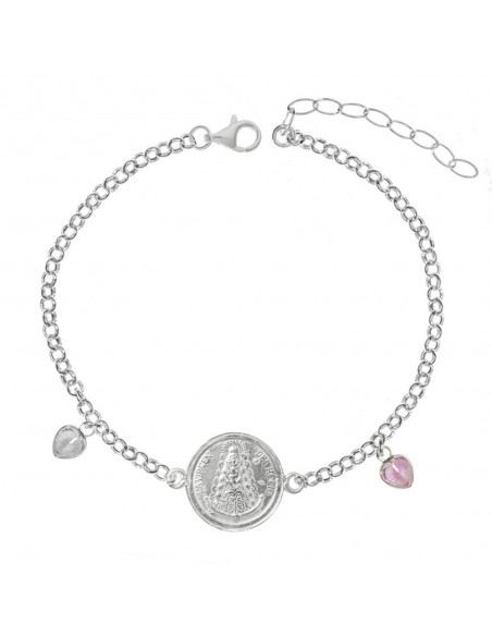 Pulsera de giratoria de comunión en Plata de Ley