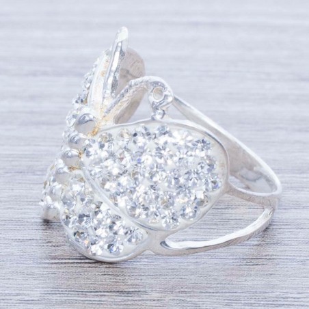 Anillo mariposa con circonia Plata de Ley 925