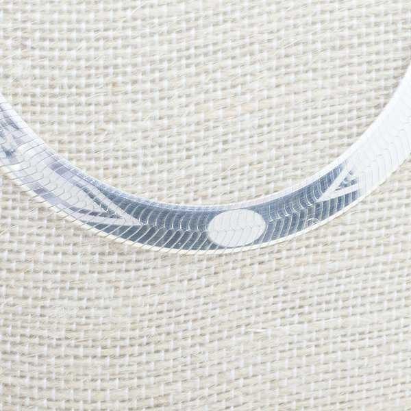 Collar diseño omega reversible Plata de Ley 925