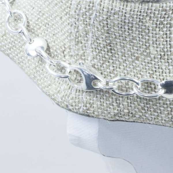 Collar eslavon oval con calabrote Plata de Ley 925