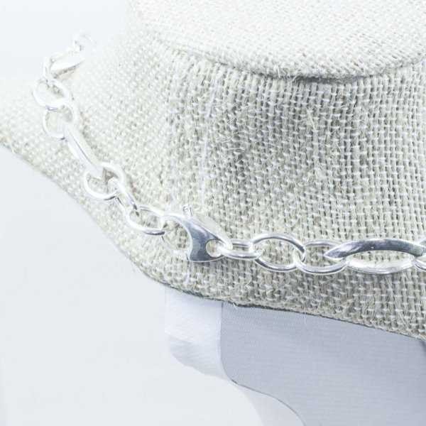 Collar eslabón macizo  Plata de Ley 925