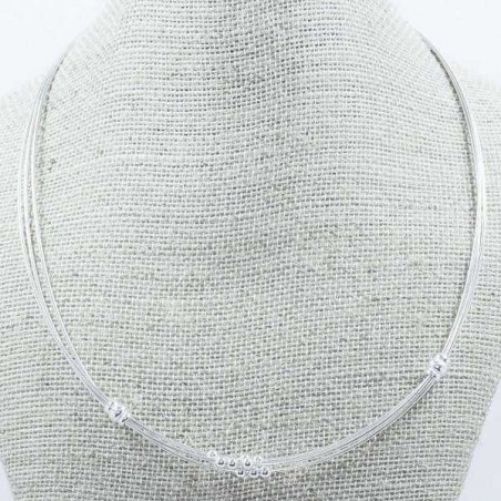 Collar semirígido tres vueltas de Ley 925