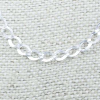 Collar eslabón grumet diamantado Plata de Ley 925 2