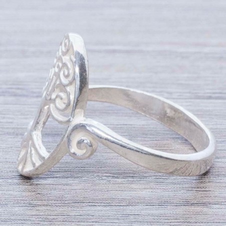Anillo árbol de la vida oval Plata de Ley 925