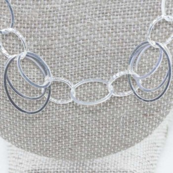 Collar eslabón triple Plata de Ley 925 2