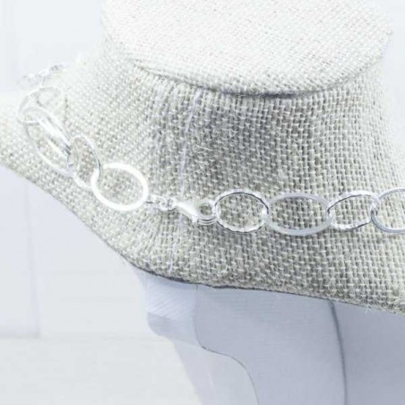 Collar eslabón triple Plata de Ley 925