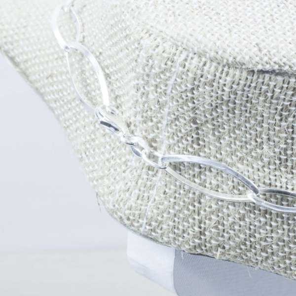 Collar oval 1+1 espejado Plata de Ley 925