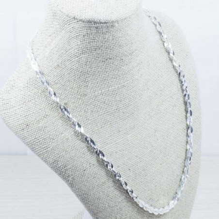Collar lentejuelas Plata de Ley 925