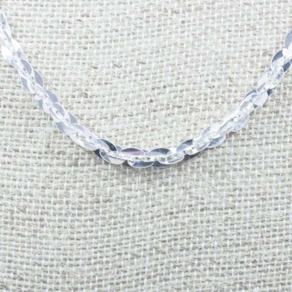 Collar lentejuelas Plata de Ley 925