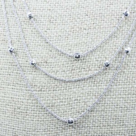 Collar tres vueltas Plata de Ley 925