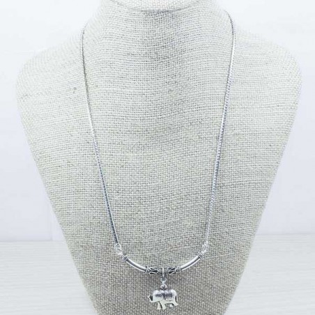 Collar balinés elefante Plata de Ley 925