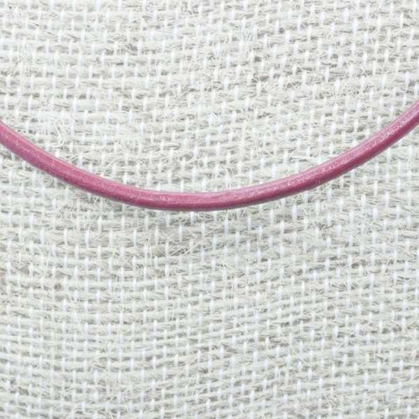 Cordón de cuero en Plata de Ley 925