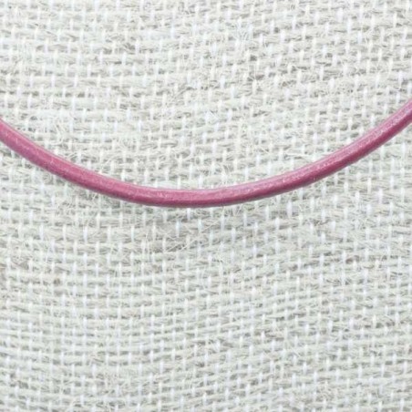 Cordón de cuero en Plata de Ley 925