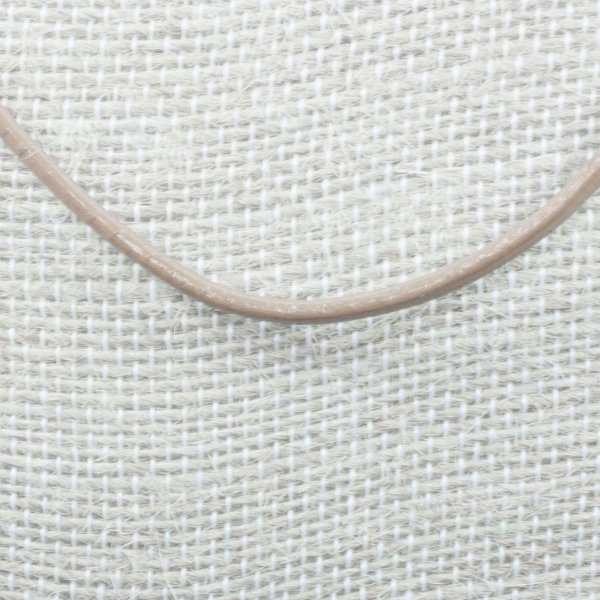 Cordón de cuero en Plata de Ley 925