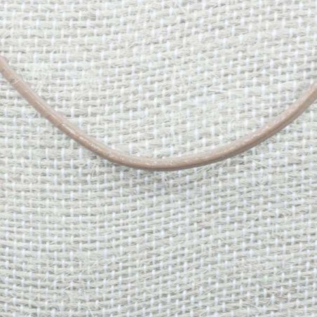 Cordón de cuero en Plata de Ley 925