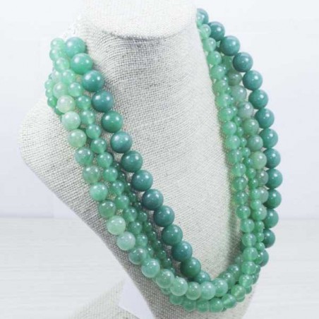 Collar Jade reconstituido Plata de Ley 925