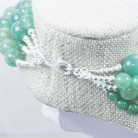 Collar Jade reconstituido Plata de Ley 925