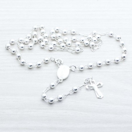 Rosario de Plata de Ley 925