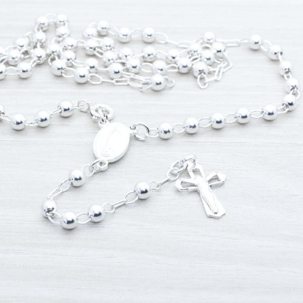 Rosario de Plata de Ley 925