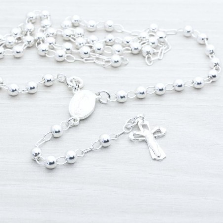 Rosario de Plata de Ley 925