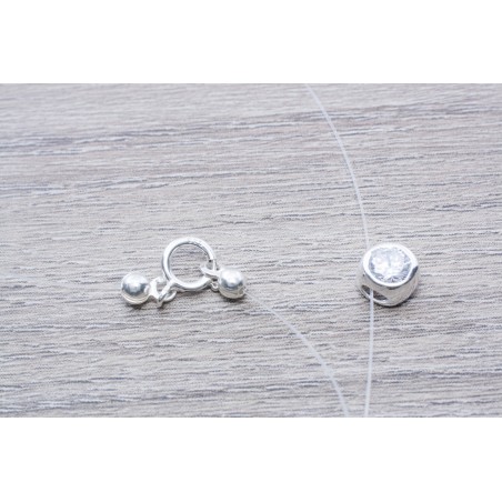 Collar punto de luz Plata de Ley 925