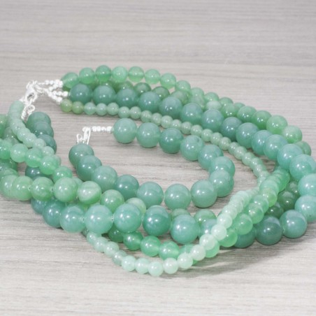 Conjunto aventurina Plata de Ley 925